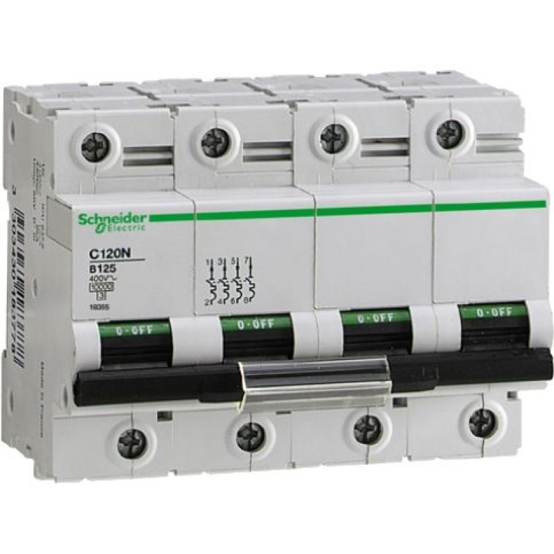 Schneider MCBs - AC - C120 N(10kA) - 1 Pole - 125A (A9N18376)