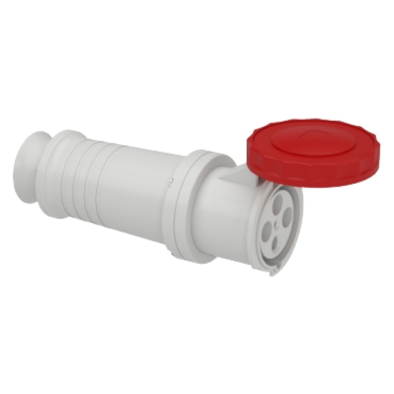 Schneider 125A -3P + E wander socket straight - IP67 380...415 V AC (81494)