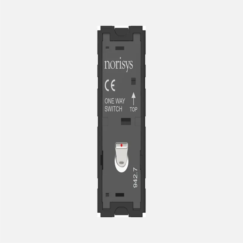 Norisys TG9 Switch 6A - 1 Gang One-way with indicator - 1 Module