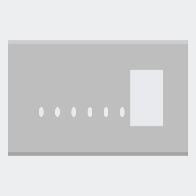 Norisys TG9 8M Solid Aluminum Plate with 6 holes + 2M Window