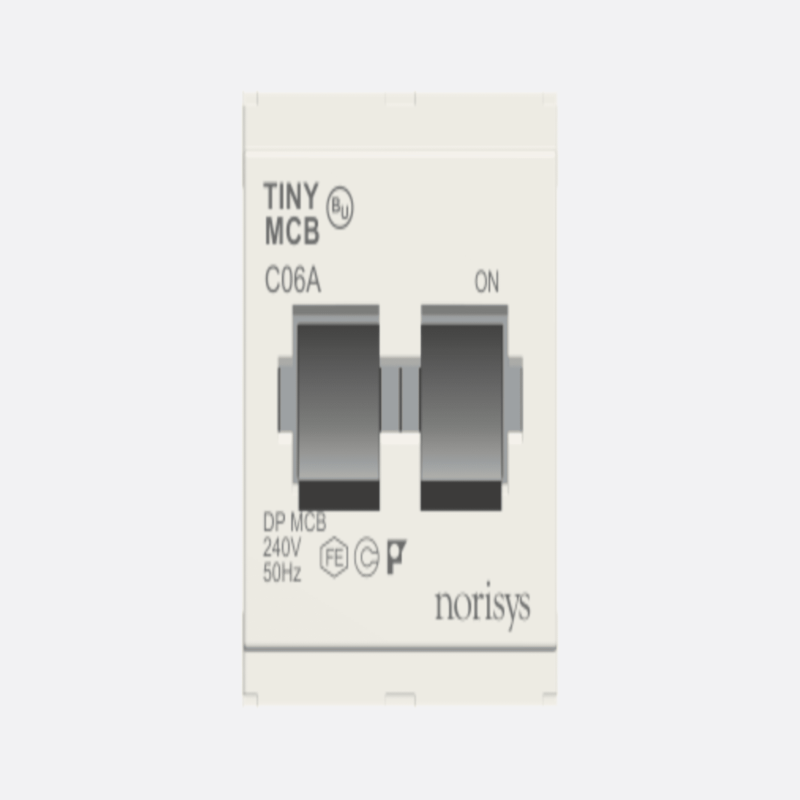 NORISYS CUBE Series Tiny MCB Double Pole 6A