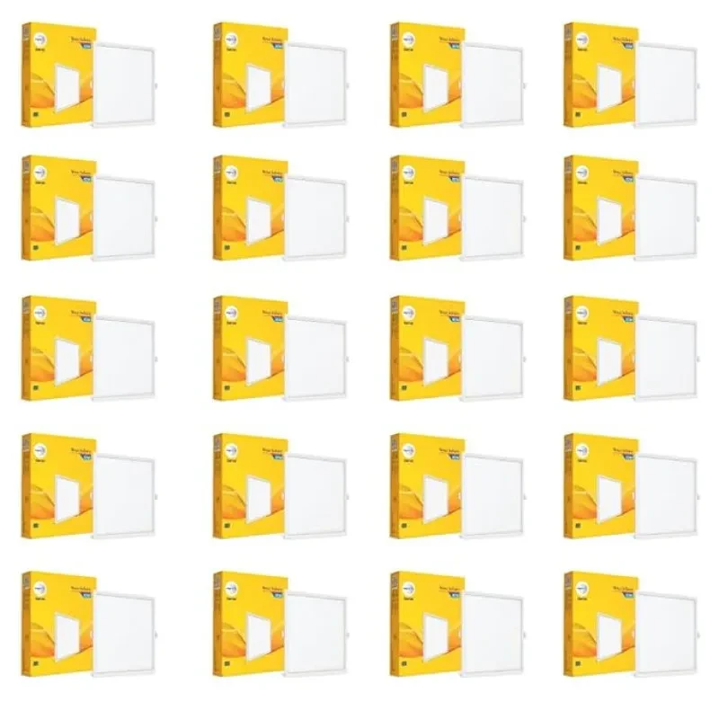 Wipro Garnet 10W Square LED Wave Infinity Panel |Cool White Light (6500K)|Rimless Panel with Ultra-Slim Design | Recessed Down Light for False Ceiling |POP Ceiling Light|Cutout - 130x130mm |Pack of 20
