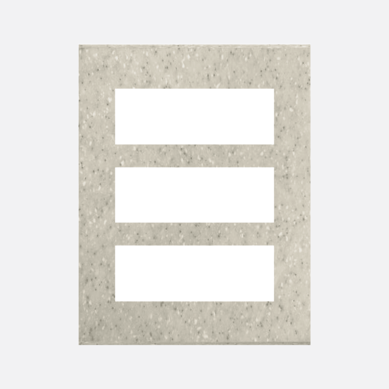 NORISYS CUBE Series 21M Solid Marble Finish Plate with Frame