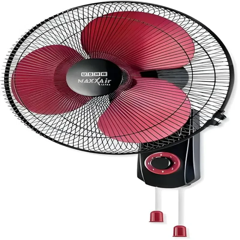 USHA Maxx Air Ultra Wall Fan | 400MM Sweep Size | 1350_RPM | Aerodynamic Blade Design for High Air Delivery | Anti - Rust Protection | 100% Copper Motor | 2 Year Warranty | Maroon