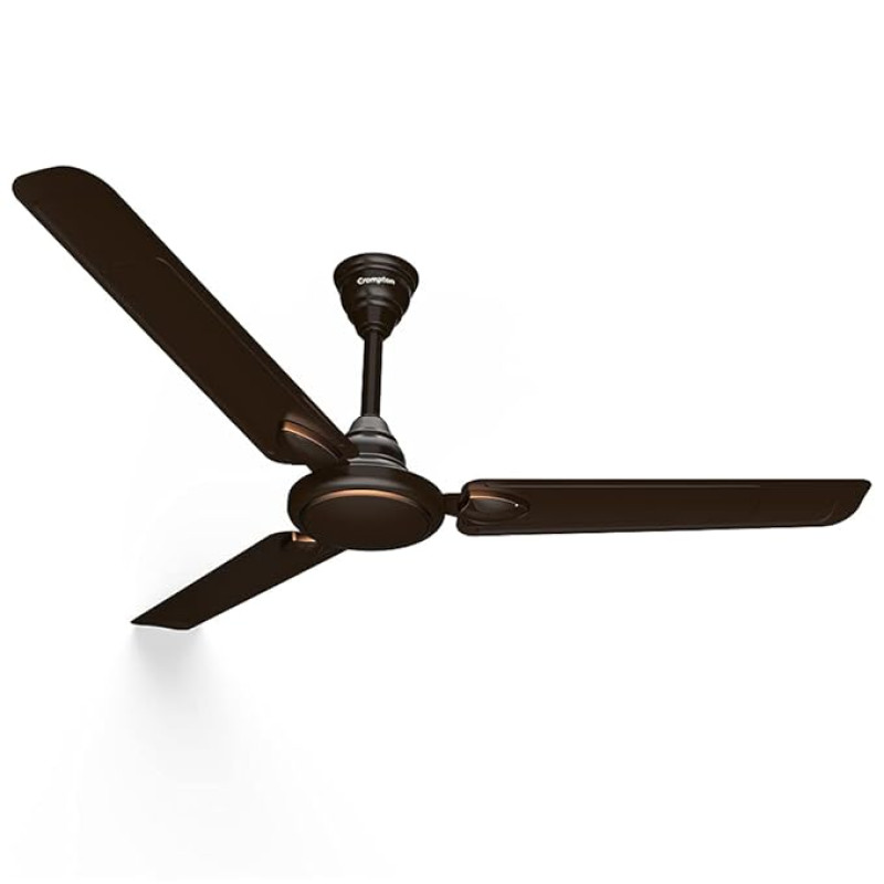 Crompton Hill Briz Deco 1200mm (48 inch) High Speed Designer Ceiling Fan (Smoked Brown)