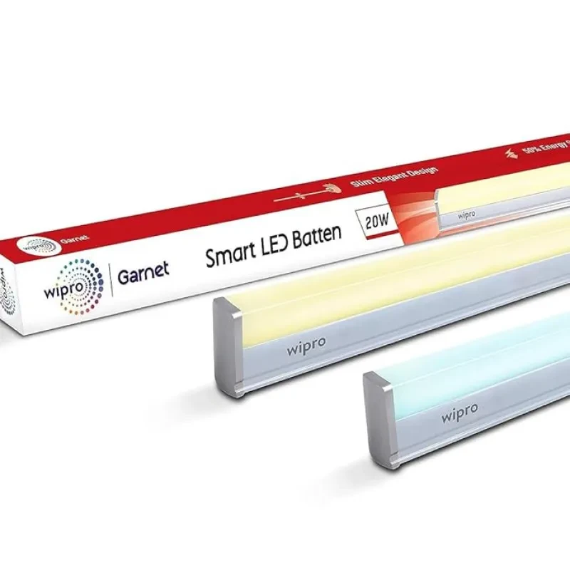 Wipro Next Smart Wi-Fi 20W CCT LED Batten | White Tunable | Dimmable | Scheduling | Scene Creation | Smart Grouping of Lights | Control from Anywhere |Amazon Alexa & Google Asst Compatible |Pack of 1