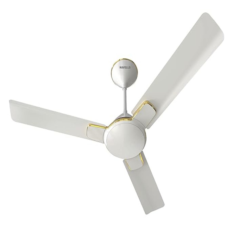 Havells 900mm Enticer Energy Saving Ceiling Fan (Pack of 1) (Pearl White gold)