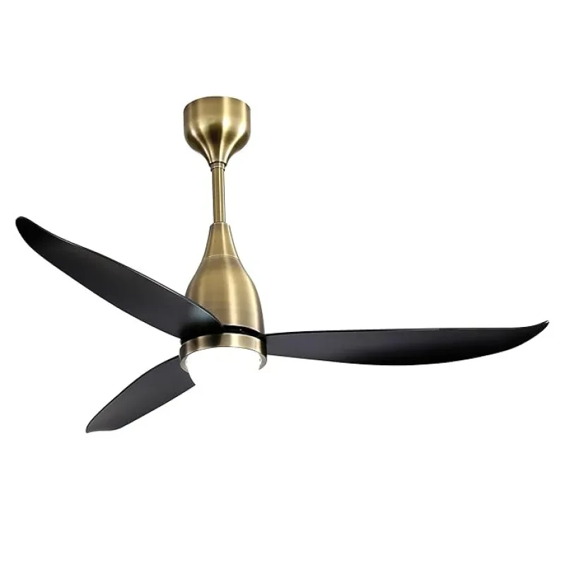 Sturlite Midoro 1320mm Smart Ceiling Fan with Remote| 2-Way Rotation BLDC Motor Fan| Voice on Command Operation (Siri, Google, Alexa, IHome)| IOT with (3 in 1) Dimmable Light - Antique Brass