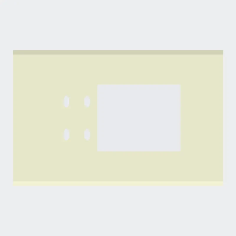 Norisys TG9 6M Solid Glass Plate with 4 holes + 4M Window
