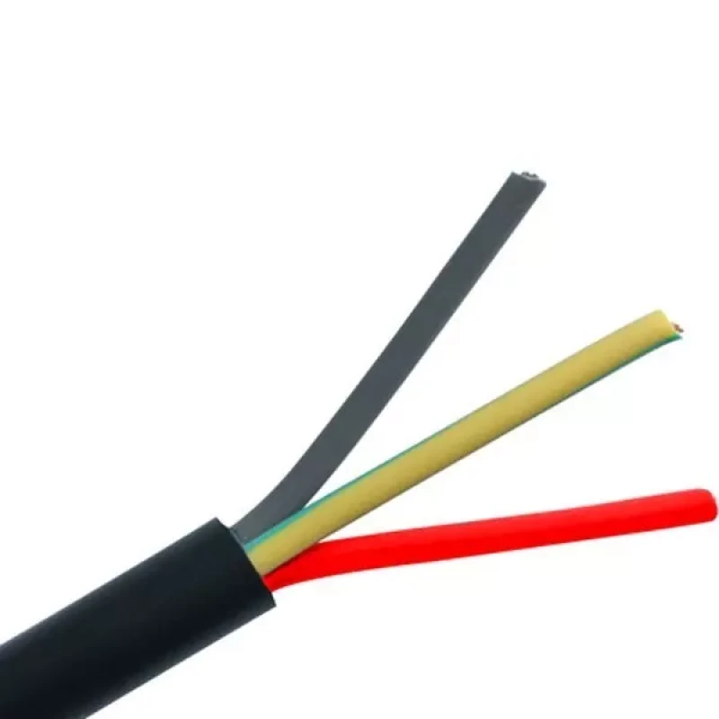 Polycab 1 Sqmm 3 Core Industrial Flexible Cable Black (100 Mtrs)