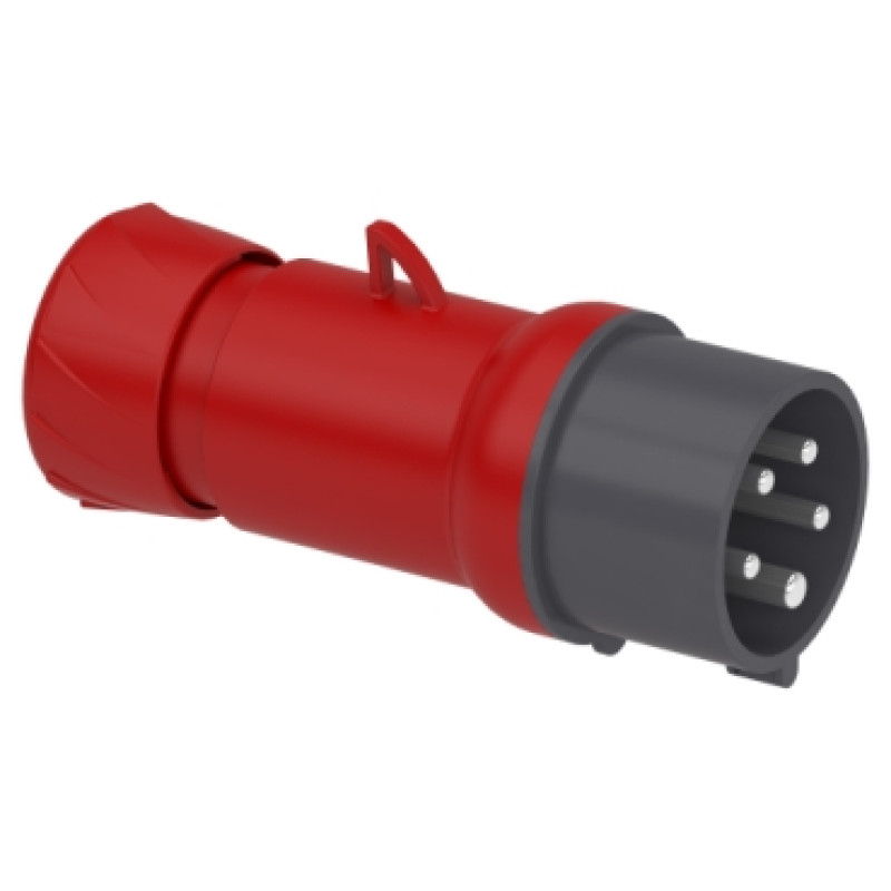 Schneider - 16 A - 3P + N + E Wander plug straight - IP44 380...415 V AC (PKE16M435)
