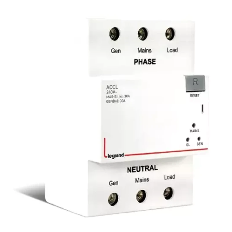 Legrand ACCL - SPN 30 - 240V~ 6A(Automatic changeover with current limiter)
