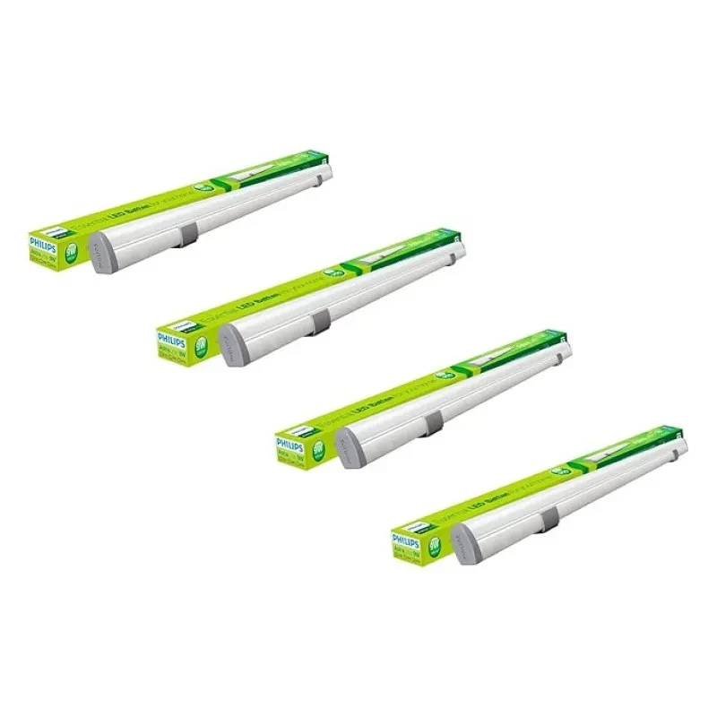 Philips Astra Line 9-Watt 2-Feet LED Tubelight Batten (Natural White, Pack of 4)