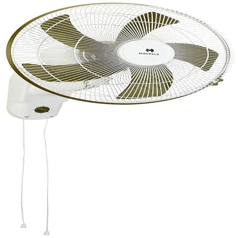 Havells Pentaforce 400mm Wall Fans (White Green, Pack of 1)