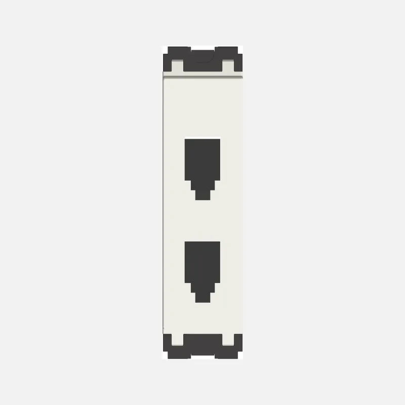 NORISYS CUBE Series Twin Telephone Socket RJ-11 - 1 Module