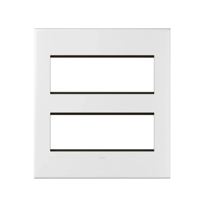 Legrand Arteor Square Cover Plate w Frame 2x8 Module