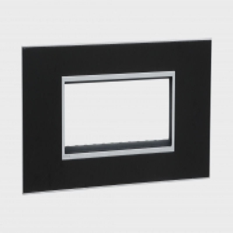 Legrand Arteor Mirror Finish Square Cover Plate w Overmoulded Frame 6 Module (Mirror Black & Mirror White)