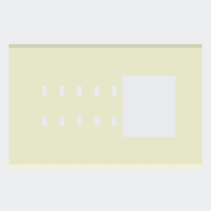 Norisys TG9 8M Solid Glass Plate with 10 holes + 3M Window