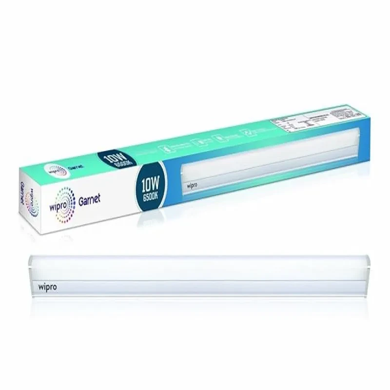 Wipro Garnet 10W LED Batten for Living Room & Bedroom|Bright & Energy Efficient Tubelight for Home & Office|Cool Day Light (6500K) with 1000 lm|Tubelight for Dressing Table & Mirror|2Feet , Pack of 1