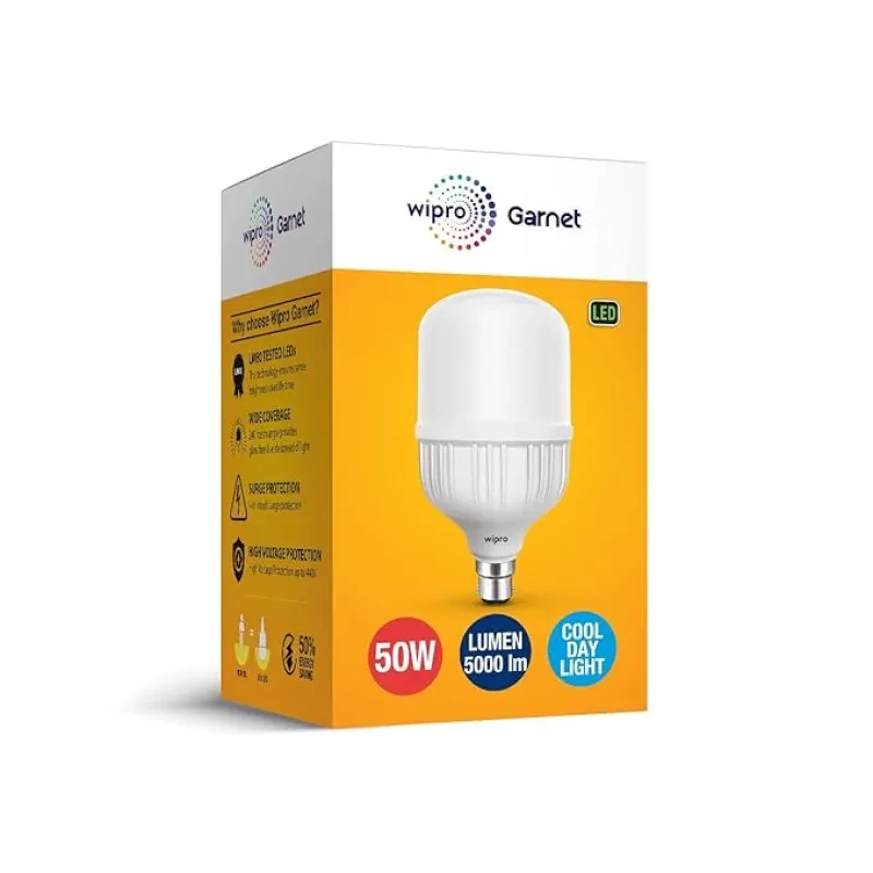 wipro Garnet 50w LED High Wattage Bulb Pack of 1 (coolwhite), B22