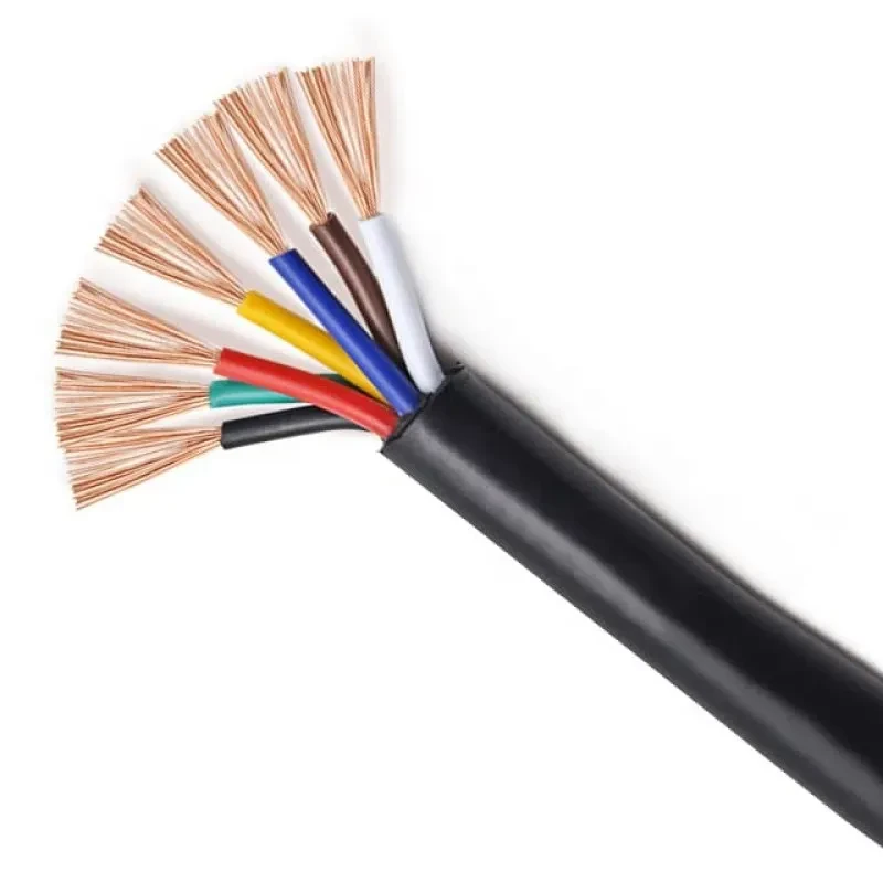 Polycab 2.5 Sqmm 7 Core FR PVC Insulated Industrial Flexible Cable Black (100 Mtrs)