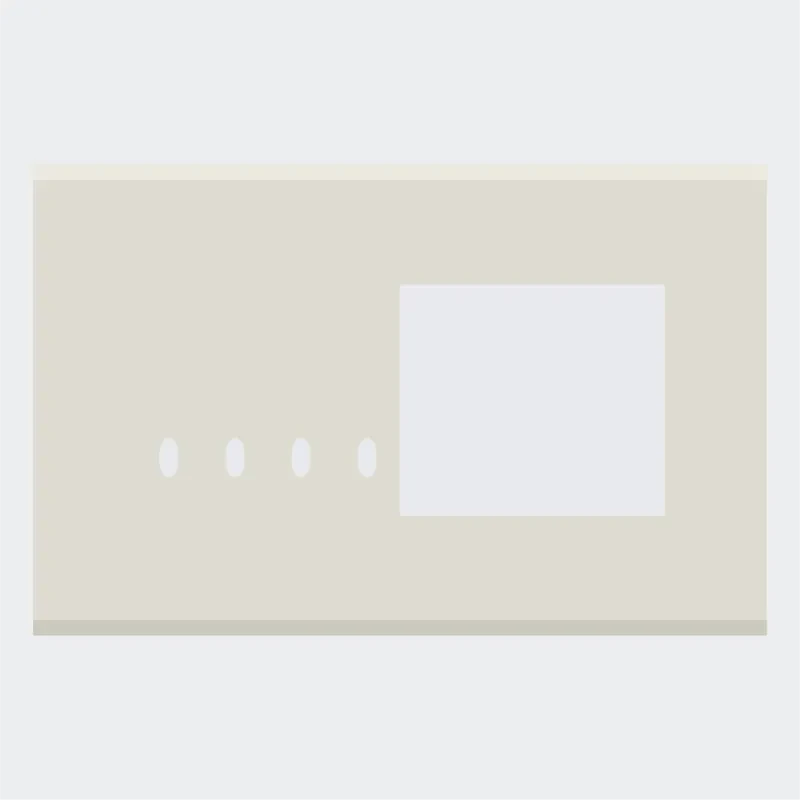 Norisys TG9 8M Solid Glass Plate with 4 holes + 4M Window