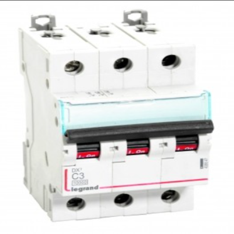 Legrand DX3 AC MCBs - C Curve Triple Pole 415 V~ (3A)