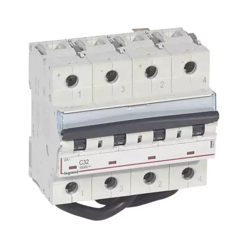 Legrand DX3 for Photovoltaic applications - 1000V 32A Circuit Breakers (DC MCBs)