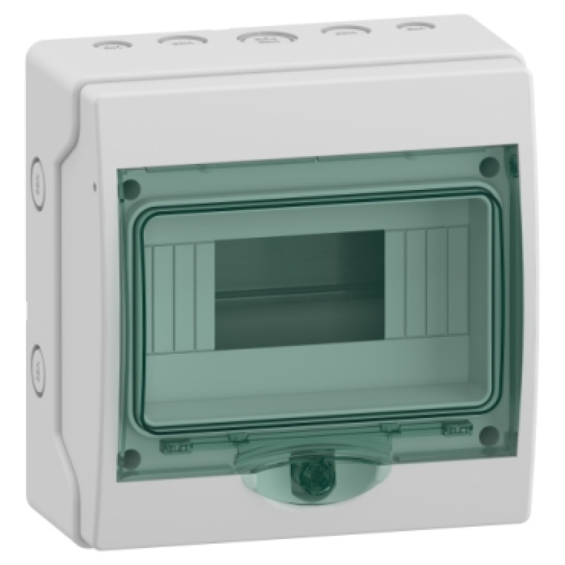 Schneider WeatherProof Mini Enclosures for modular devices (IP65) -1 openings - 8 modules - (13443)