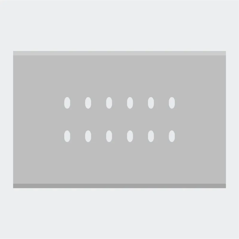 Norisys TG9 6M Solid Aluminum Plate with 12 holes