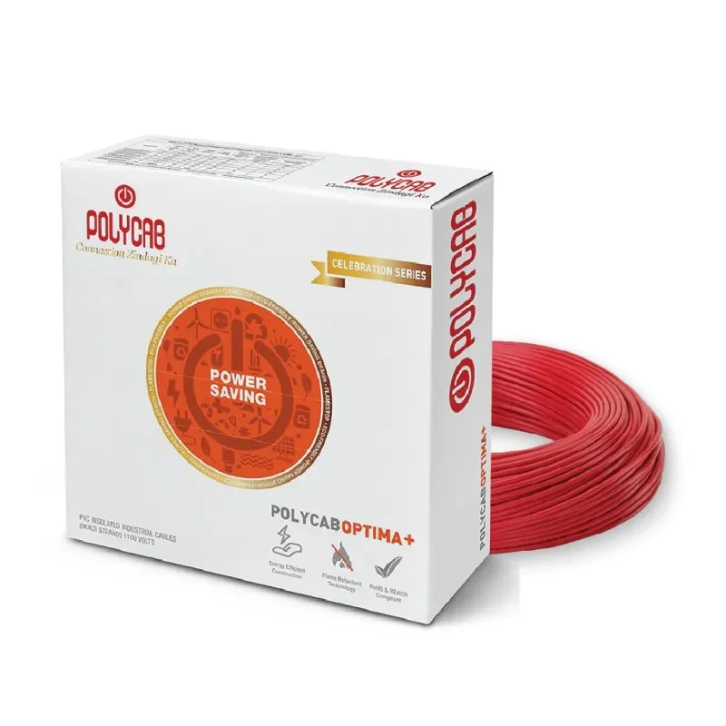 POLYCAB Optima Plus FR-LF 1.5 SQ-MM, PVC Insulated Copper Wire Single Core Flexible House Cable for Domestic & Industrial Connections Electric Wire ( 90 Mtrs)