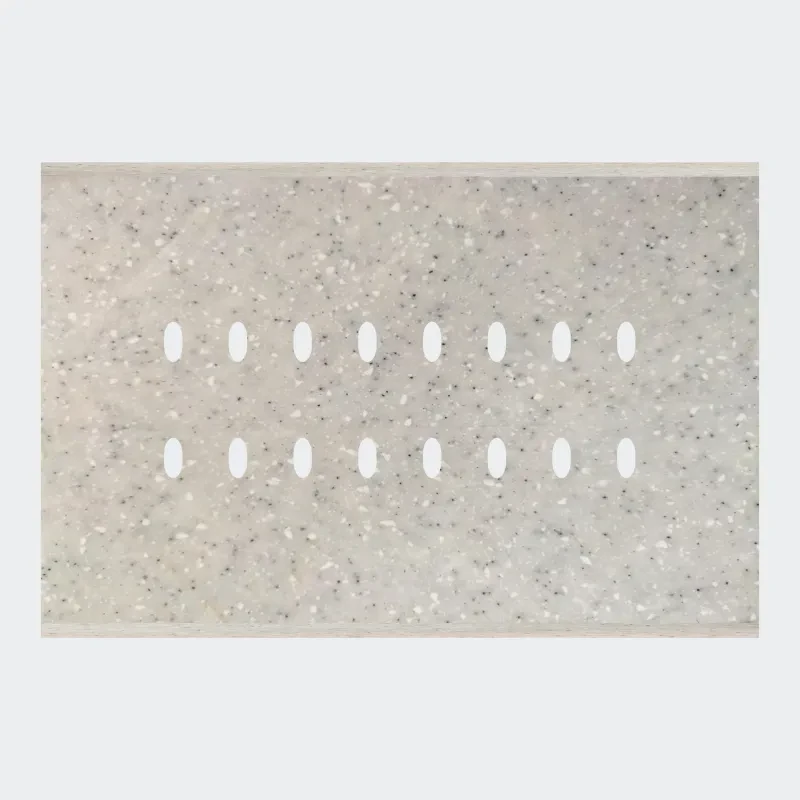 Norisys TG9 8M Solid Marble Finish Plate with 16 holes