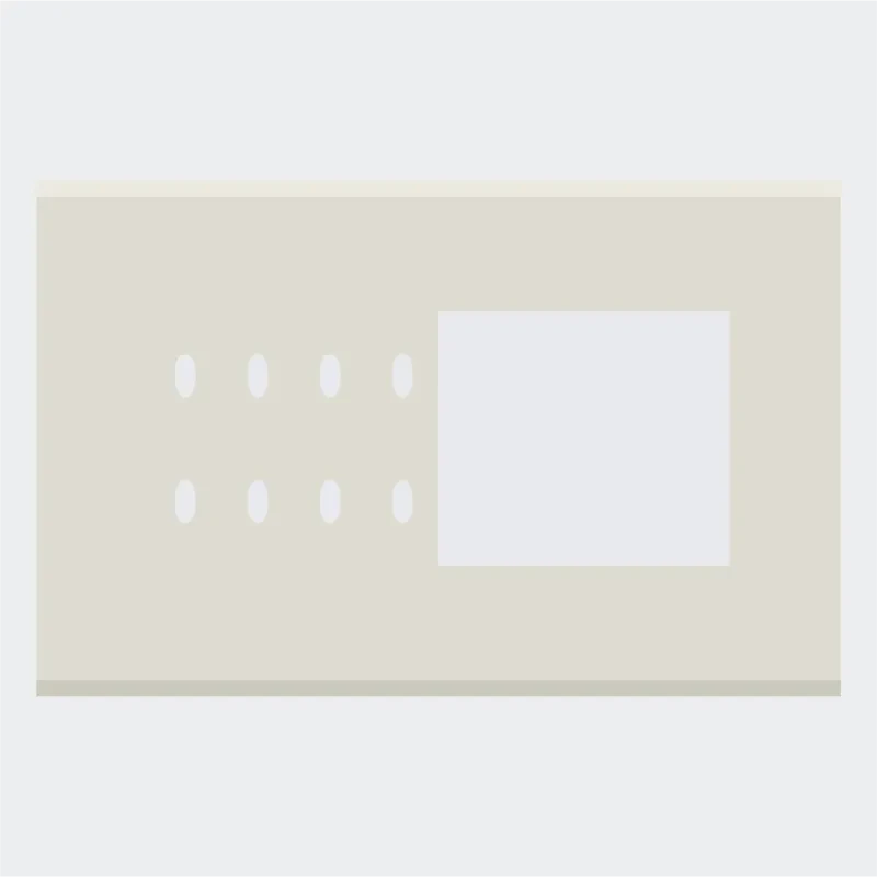 Norisys TG9 8M Solid Glass Plate with 8 holes + 4M Window