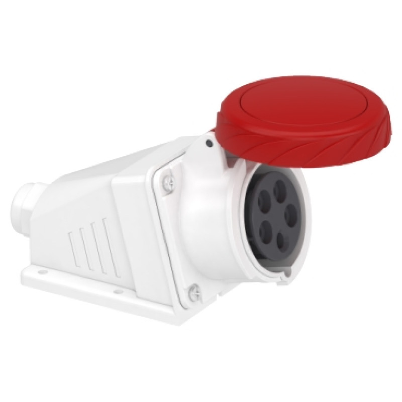 Schneider 16A 3P + N + E screw-socket-angled - IP67 380...415 V AC - (PKF16W735)