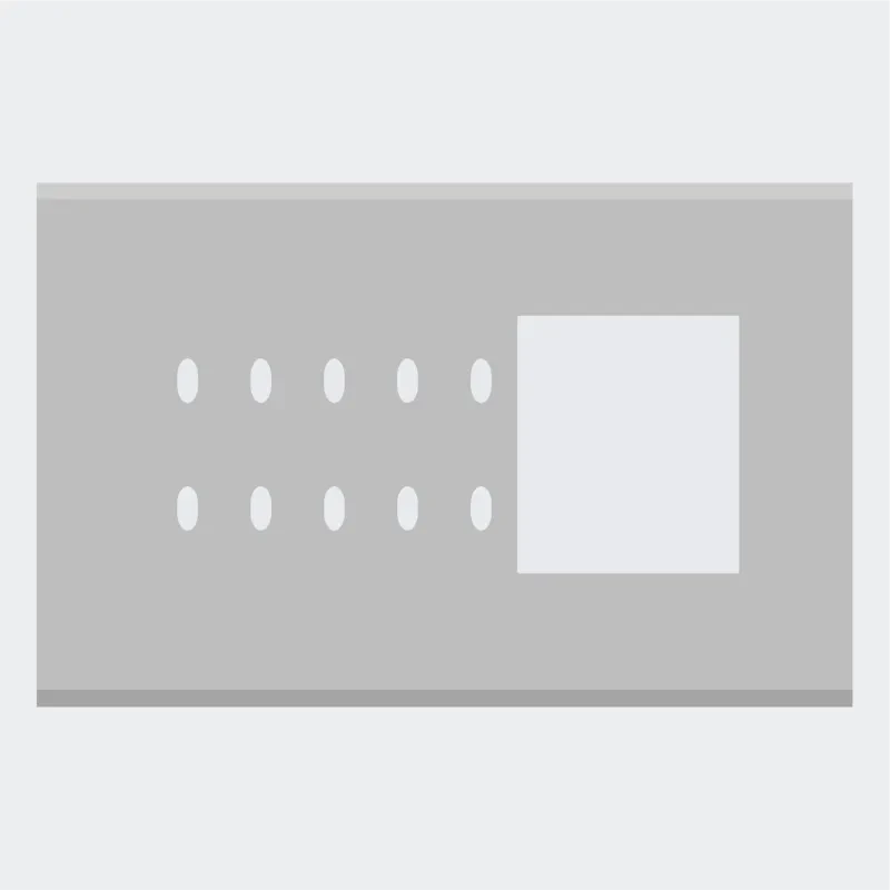 Norisys TG9 8M Solid Aluminum Plate with 10 holes + 3M Window