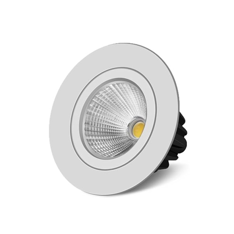 Wipro Garnet 16W LED COB Spotlight | Neutral White Light (4000K) | Adjustable Design | Aluminium Housing for Efficient Performance | Recessed Tiltable Down Light for False Ceiling | Pack of 1