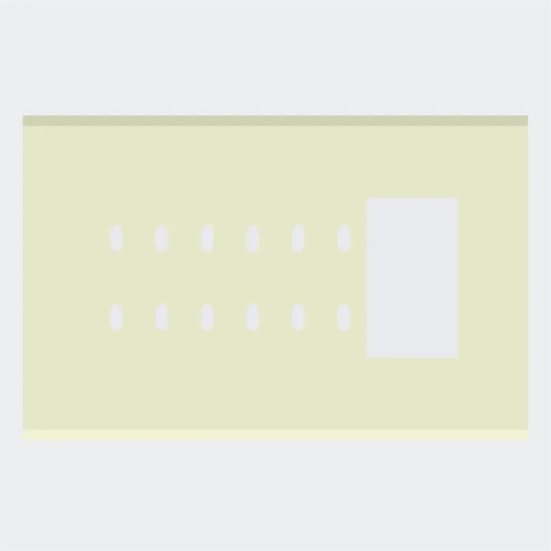 Norisys TG9 8M Solid Glass Plate with 12 holes + 2M Window