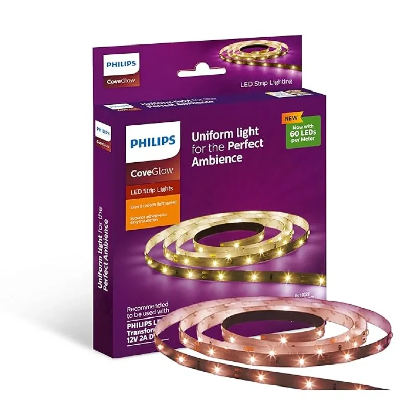 PHILIPS LED Cove Light for Ceiling | 5-Meter LED Strip Light for Home Decoration | CoveGlow, Natural White | Pack of 1 (Driver Required Separately)