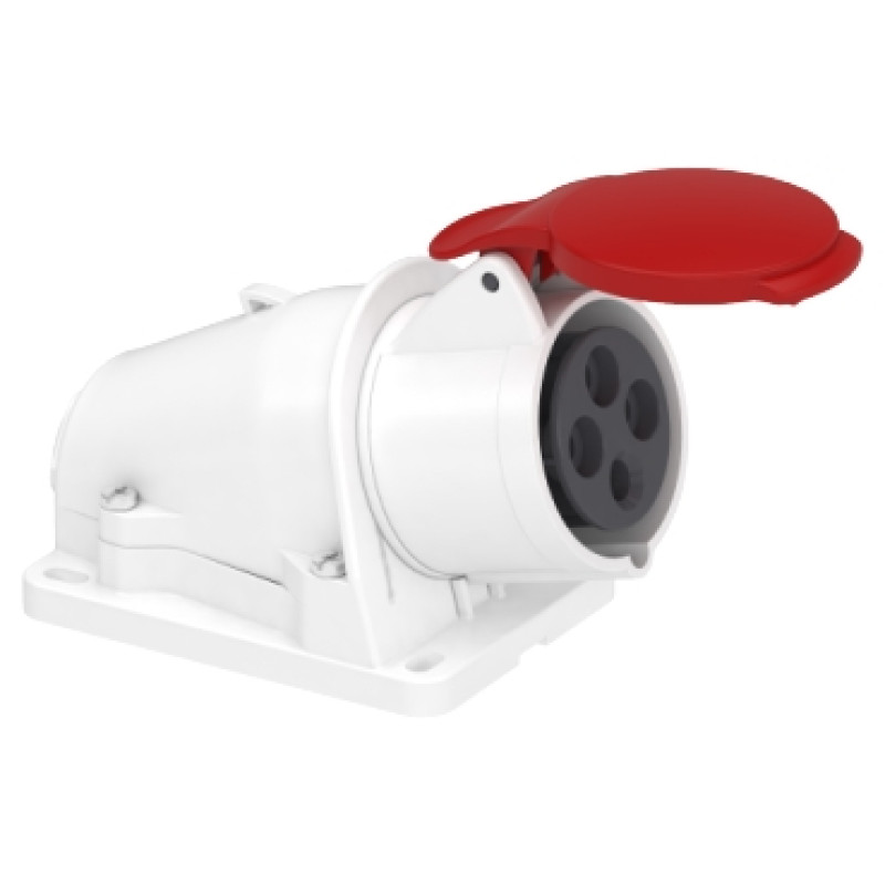 Schneider 16A 3P + E screw-socket-angled - IP44 380...415 V AC - (PKF16W434)