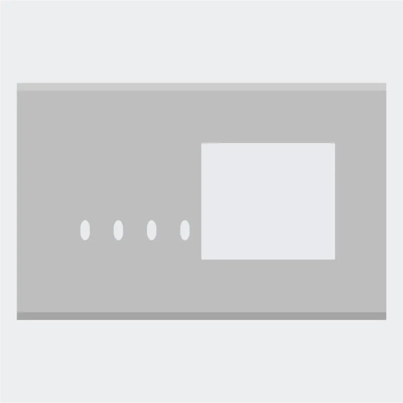 Norisys TG9 8M Solid Aluminum Plate with 4 holes + 4M Window