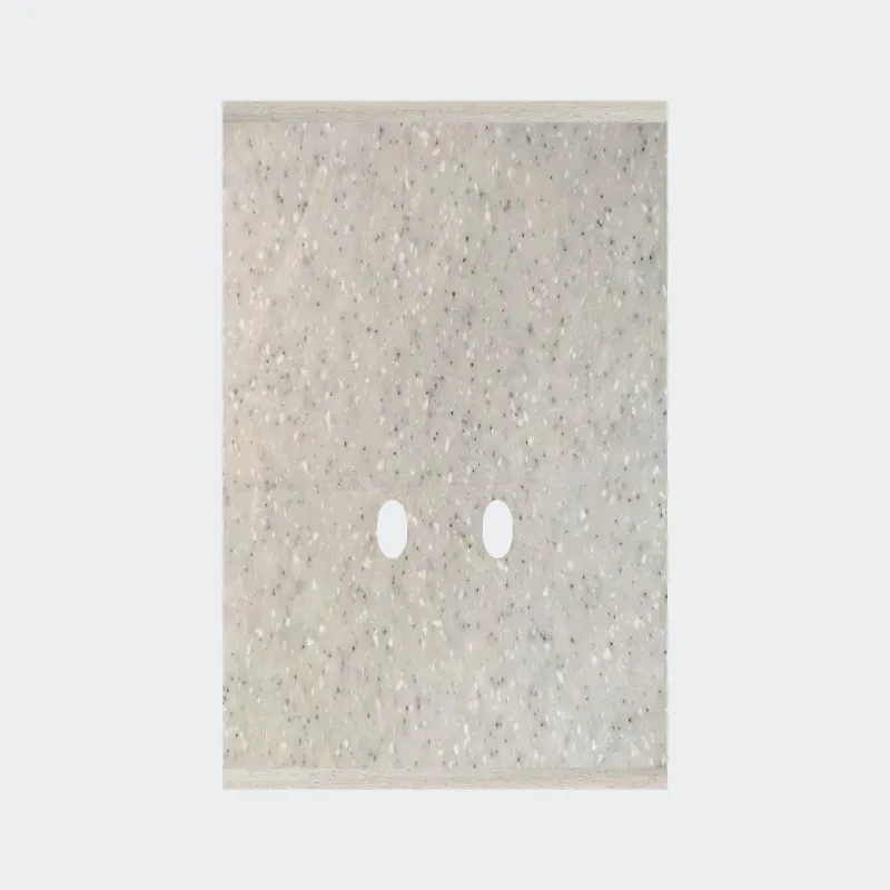 Norisys TG9 2M Solid Marble Finish Plate with 2 holes