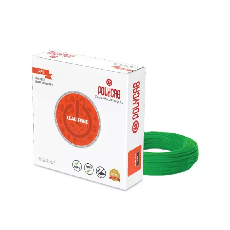 Polycab 16 Sqmm FRLF INDUSTRIAL - HOUSE WIRE Green (200 Mtrs)
