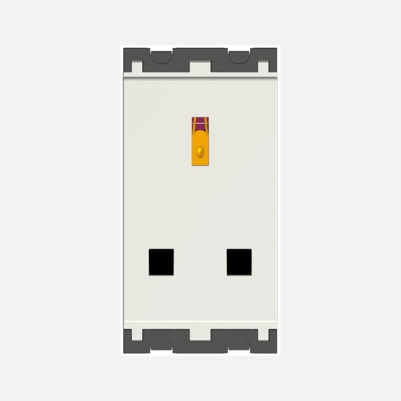 NORISYS CUBE Series Socket 13A 3-Pin Flat-only Socket Shuttered - 2 Module