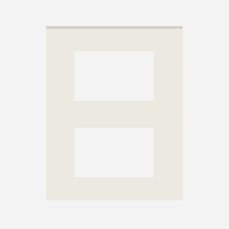 NORISYS CUBE Series 12M Solid Glass Plate with Frame ( Ice White & Metal Gray)