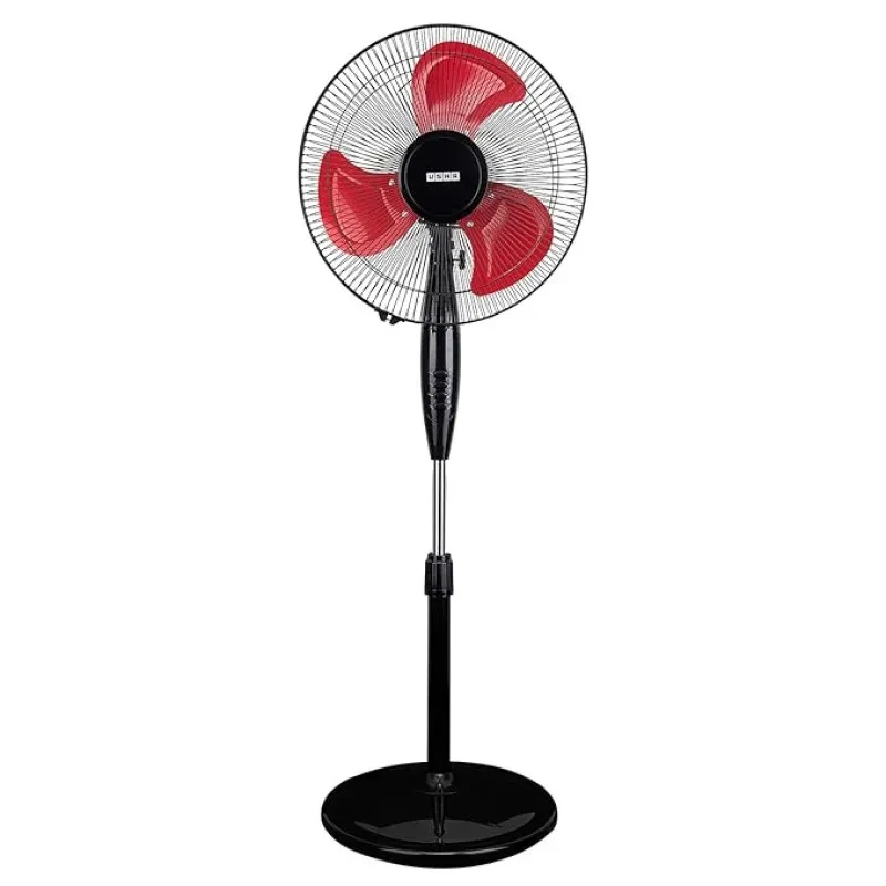 Usha Colossus Rust Free Aluminium Blade 400mm Pedestal Fan (Red)