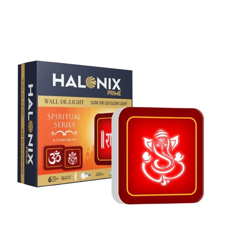 Halonix Ganesh 5W Square Wall De-Light Spiritual Glow Series