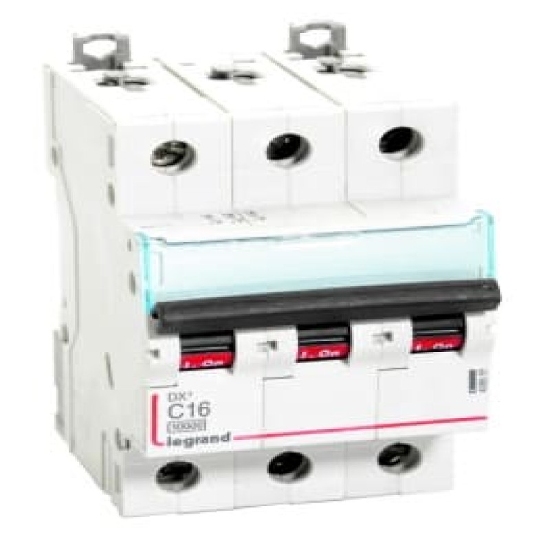 Legrand DX3 AC MCBs - C Curve Triple Pole 415 V~ (16A)