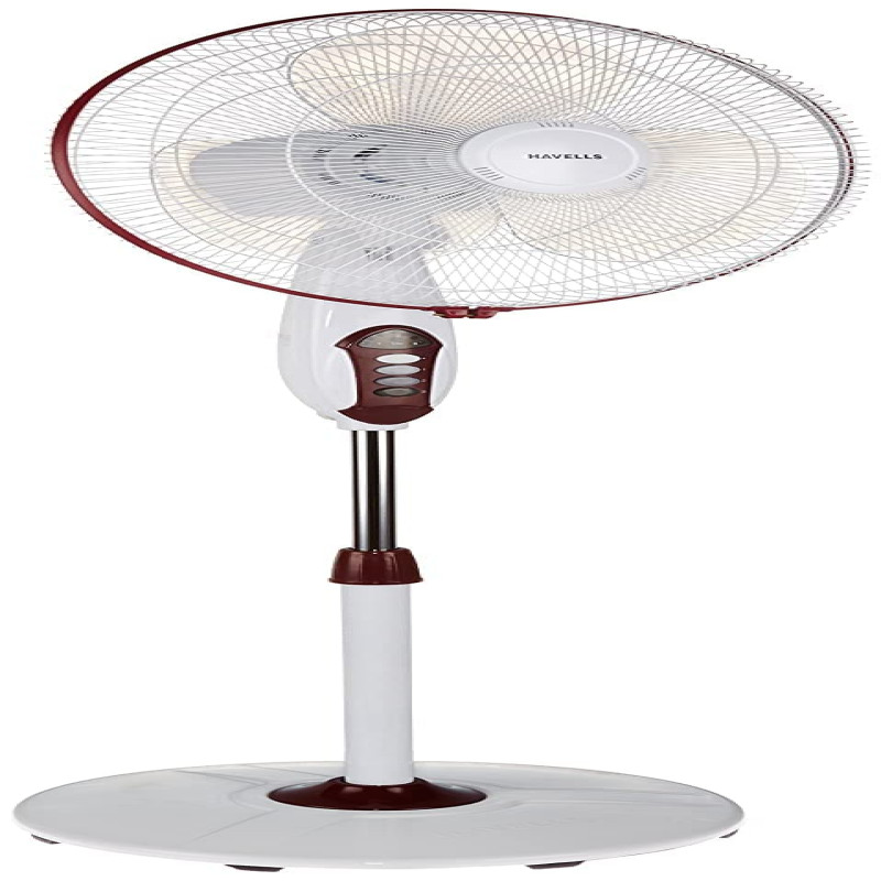 Havells Sprint LED 400mm Pedestal Fan (Wine Red)