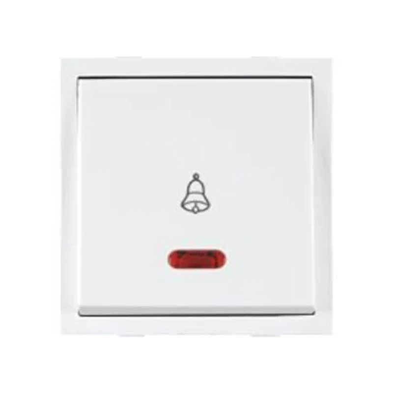 Anchor Roma Classic 10A 240V Bell Push Dura Switch With Indicator (Pack of 2)