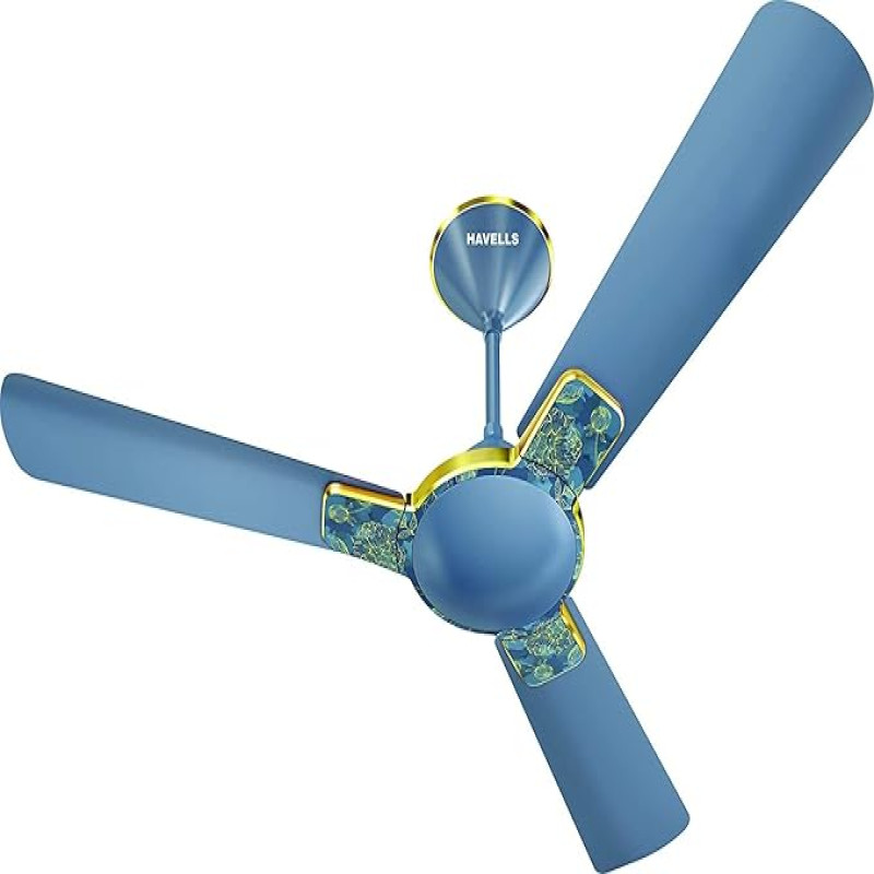 Havells Enticer Art Nature Flowers 1200mm Decorative, Dust Resistant, (HPLV), High Speed Ceiling Fan
